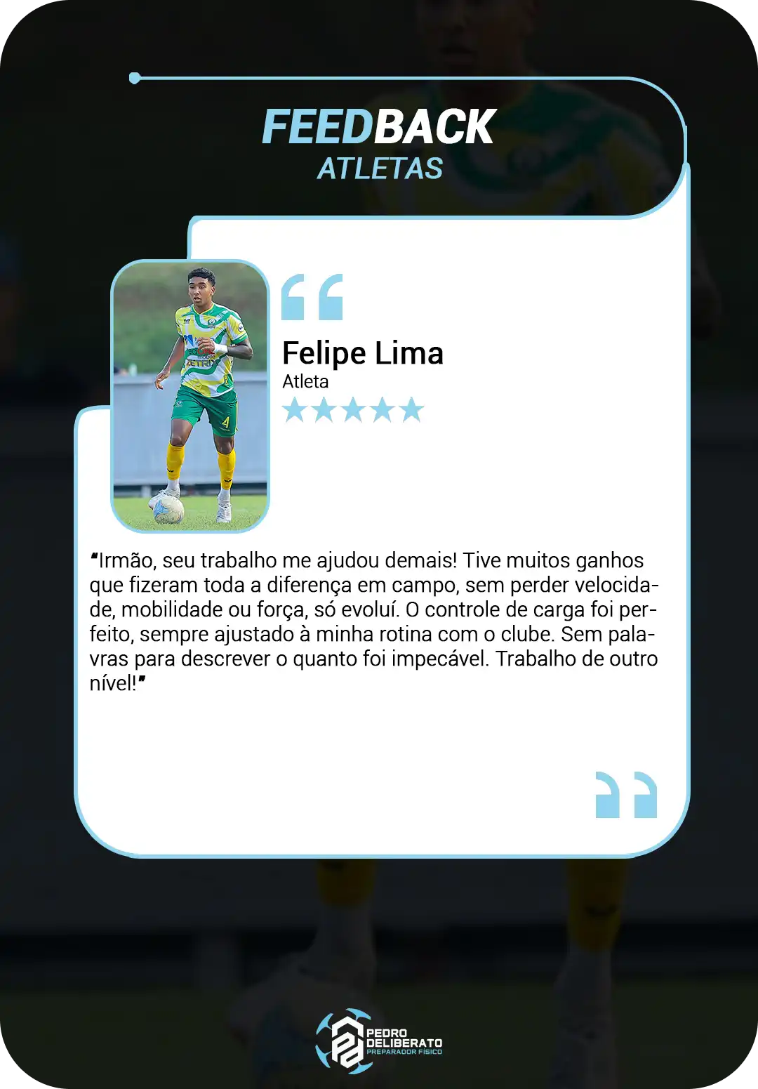 Treinamento de alto rendimento no futebol com Pedro Deliberato