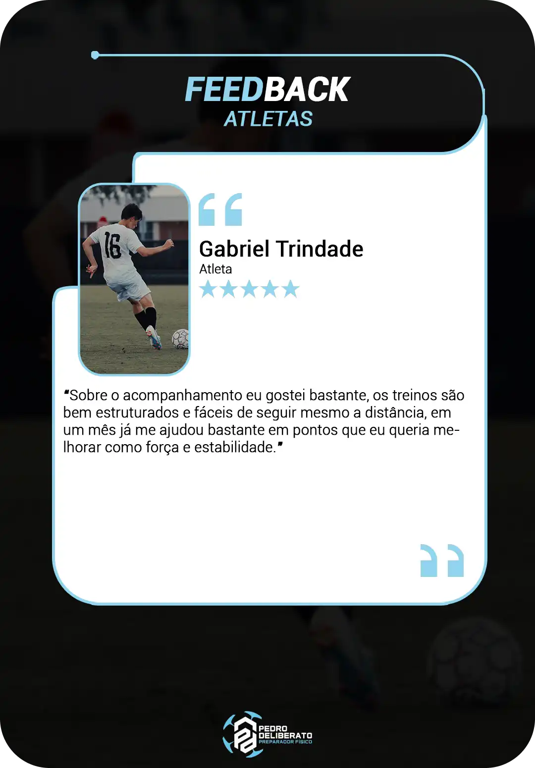 Treinamento de alto rendimento no futebol com Pedro Deliberato