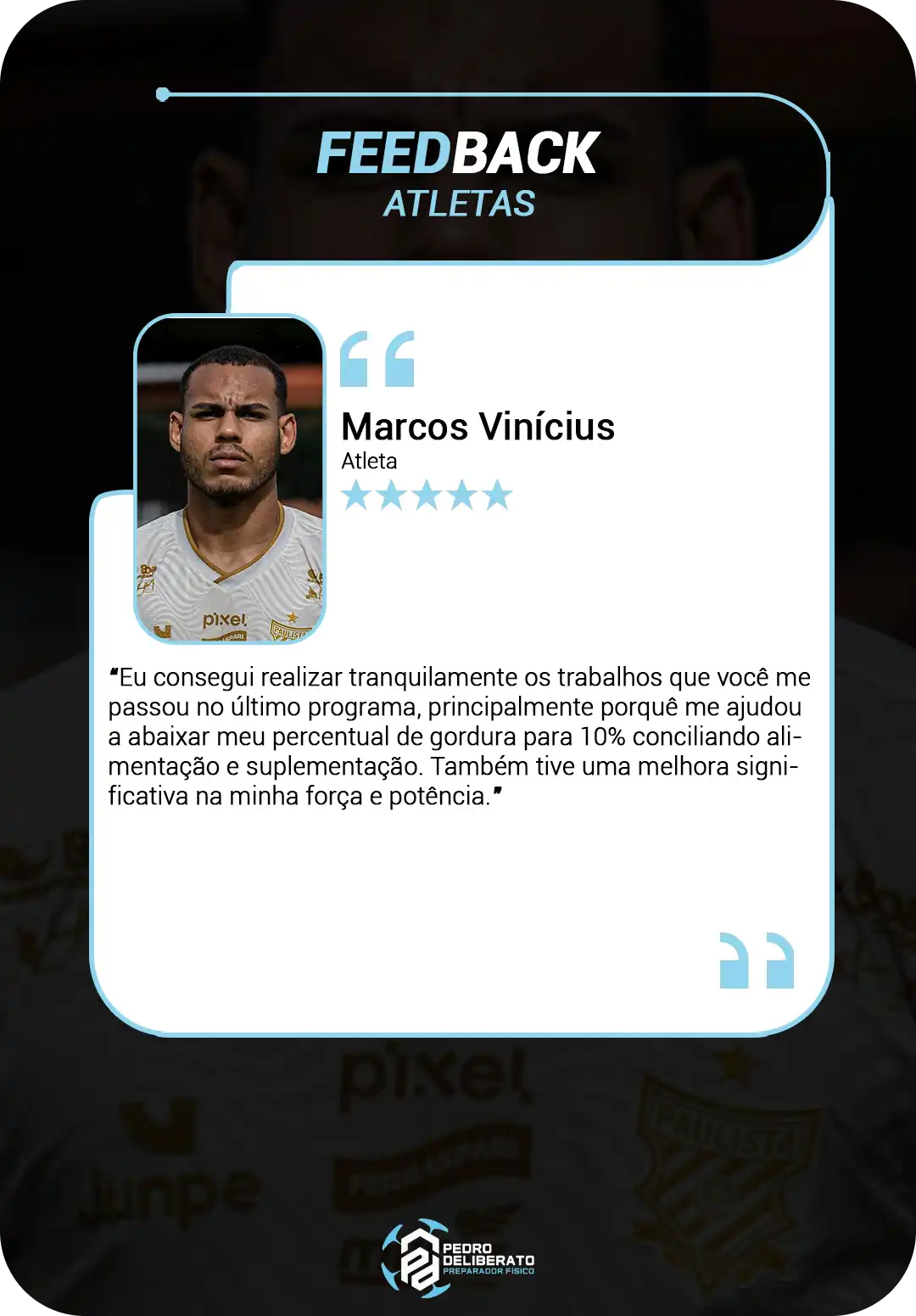 Treinamento de alto rendimento no futebol com Pedro Deliberato