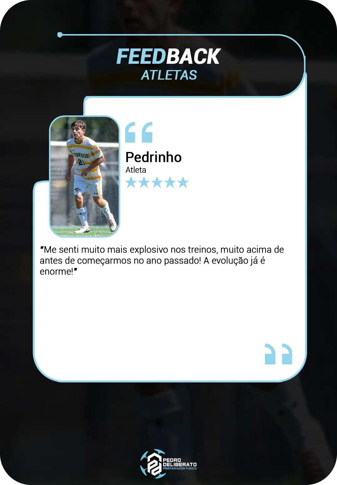 Treinamento de alto rendimento no futebol com Pedro Deliberato